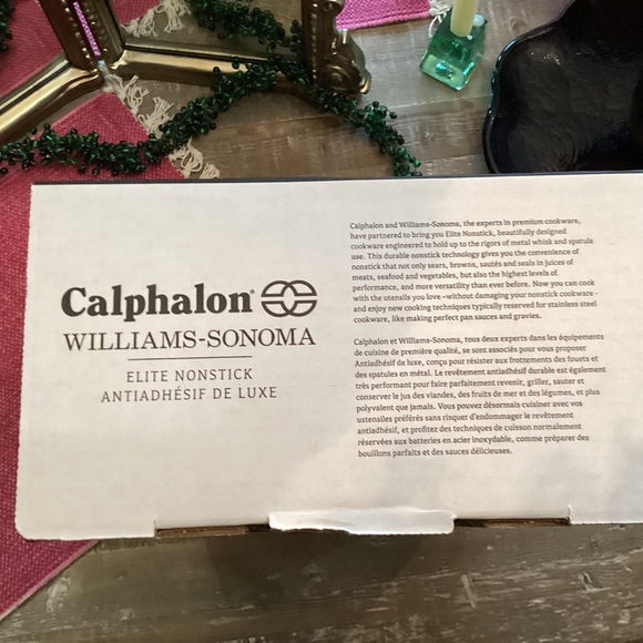 Williams Sonoma Calphalon 2Q Elite nonstick Deluxe Saucepan with Lid NIB - Picture 12 of 15